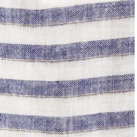 Rails Rio Blue White Stripe Nina Linen Blend Blouse NWT size XS - Picture 4 of 16